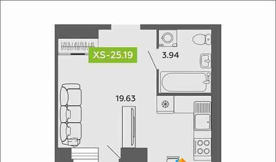 Студия, 25.19 м2, 6/11 эт. Архангельск