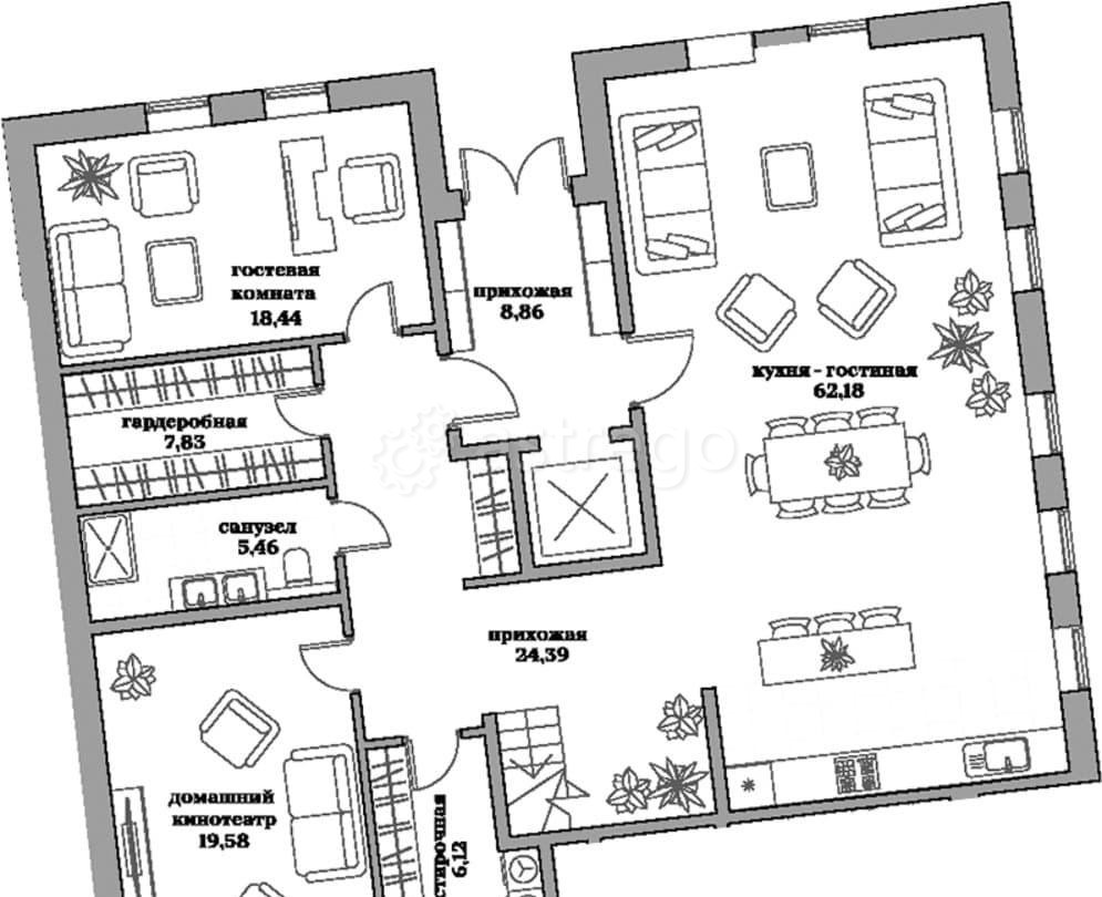 Таунхаус, 307.33 м2, 2 эт. Москва - изображение 1