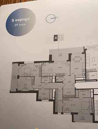 4-комн. квартира, 172.9 м2, 28/29 эт. Москва