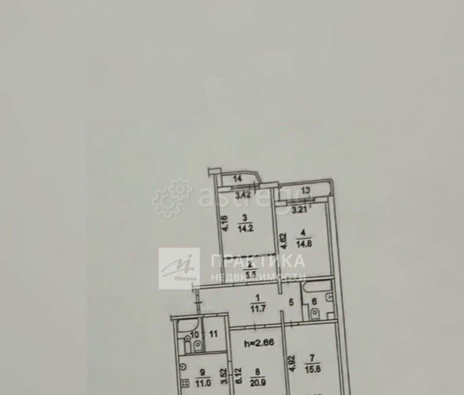 4-комн. квартира, 107.6 м2, 23/23 эт. Люберцы - изображение 7