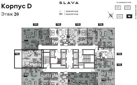 2-комн. квартира, 47 м2, 20/36 эт. Москва