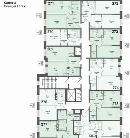 1-комн. квартира, 40.5 м2, 2/8 эт. Королев