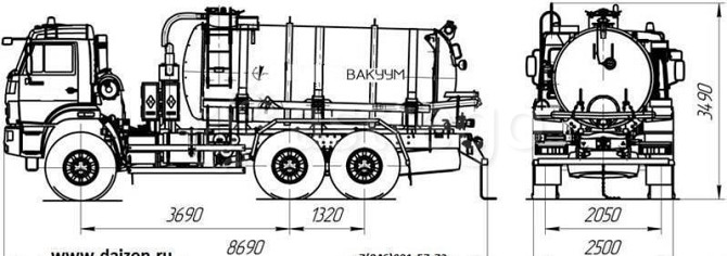 Машина вакуумная МВ-10 Камаз 43118-3027-46 Самара - изображение 1