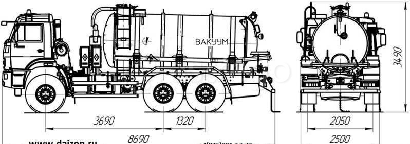Машина вакуумная МВ-10 Камаз 43118-3027-46 Самара - изображение 1