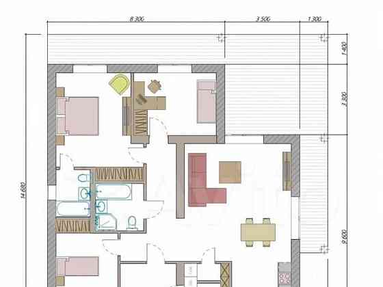Дом, 145.4 м2, 10 соток, 1 эт. Емельяново