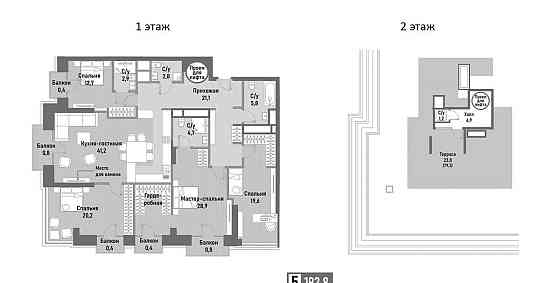4-комн. квартира, 192.8 м2, 15/15 эт. Москва