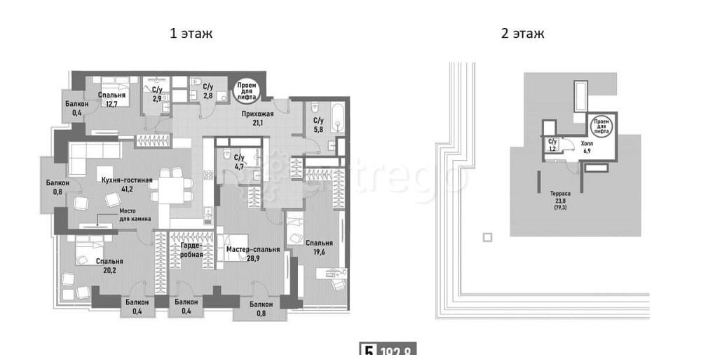 4-комн. квартира, 192.8 м2, 15/15 эт. Москва - изображение 1