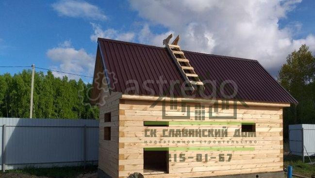 Баня из бруса 3х6м, на ленточном фундаменте, Б-7 Красноярск - изображение 1