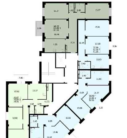 3-комн. квартира, 84.1 м2, 7/9 эт. Красноярск