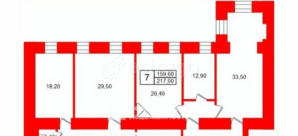 6-комн. квартира, 214 м2, 5/6 эт. Санкт-Петербург - изображение 7