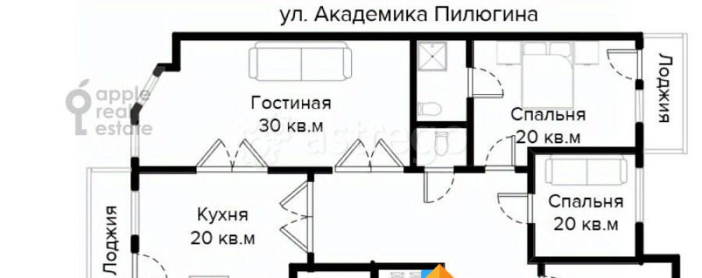 4-комн. квартира, 160 м2, 9/14 эт. Москва - изображение 6