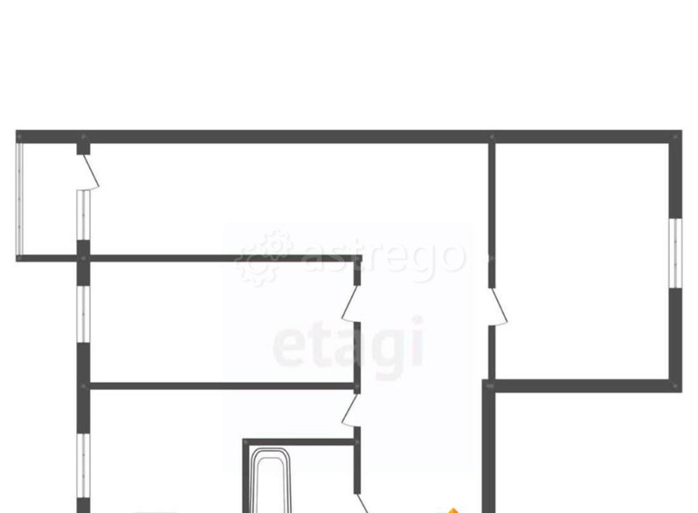 3-комн. квартира, 58.1 м2, 5/5 эт. Белогорск - изображение 2