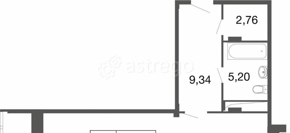 Студия, 50.73 м2, 1/9 эт. Апрелевка - изображение 1