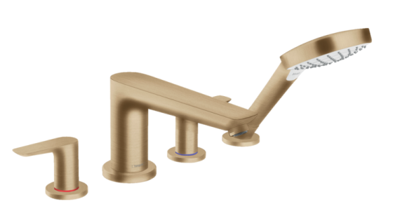 Смеситель для ванны и душа Hansgrohe, Talis E, тип открывания воды - двухвентильный, тип установки - Москва