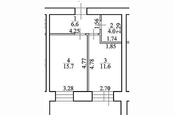1-комн. квартира, 37.5 м2, 3/10 эт. Благовещенск