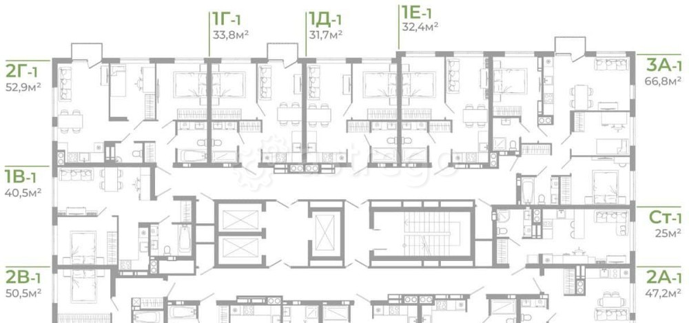 1-комн. квартира, 31.7 м2, 17/25 эт. Астрахань - изображение 4