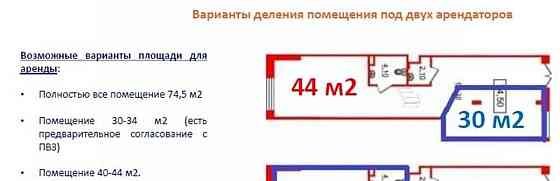 Торговое помещение, 74.5 м2 Санкт-Петербург