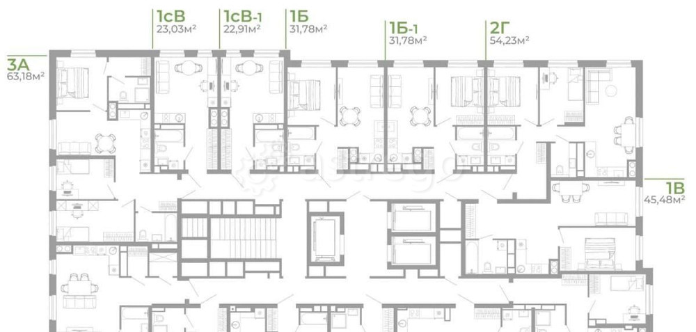 1-комн. квартира, 35.42 м2, 16/26 эт. Астрахань - изображение 7