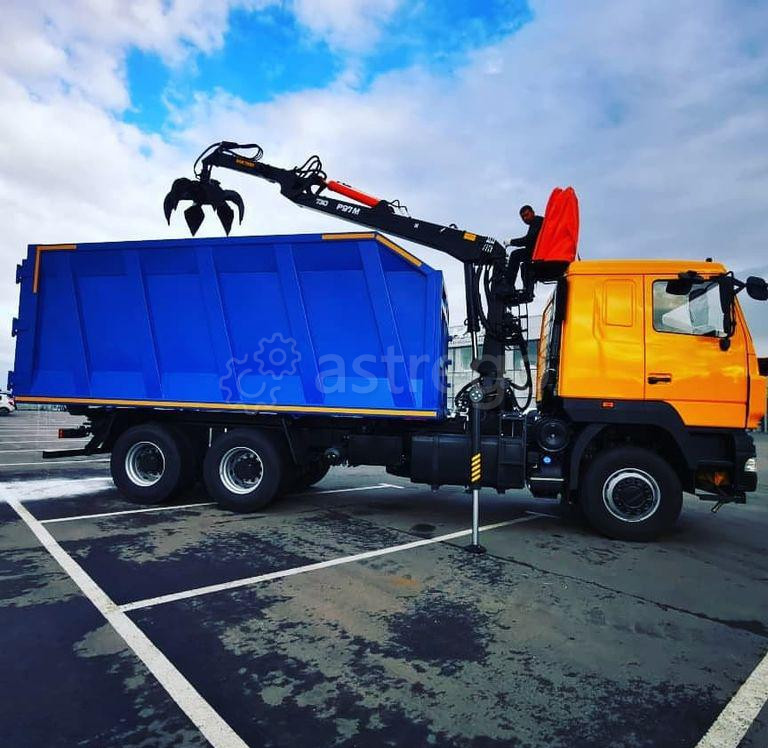 Ломовоз КМУ МАЗ-6312C5-8575-012 Евро-5 кузов 30 куб Р97М захват ГЛ-6М Ломовоз-Сервис КМУ Краснодар - изображение 1