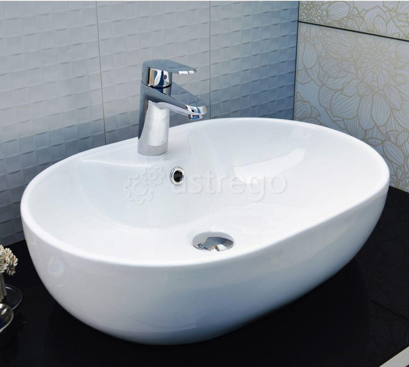 Раковина на столешницу Cerama LUX 9163 (59х41х15) Красноярск - изображение 1