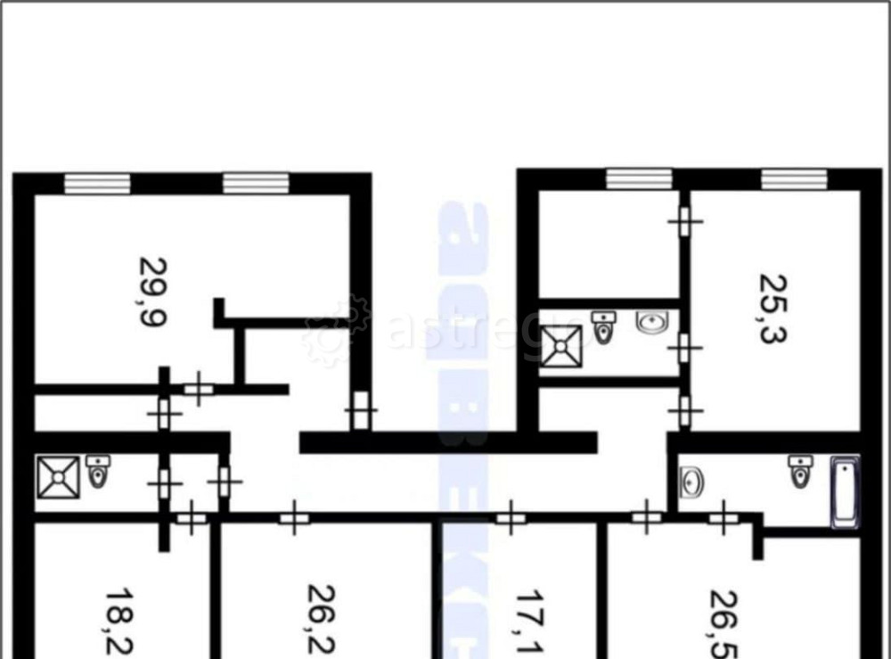 5-комн. квартира, 205 м2, 2/9 эт. Санкт-Петербург - изображение 7