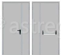 Дверь противопожарная металлическая двупольная EI 60 с замком «Антипаника» Уфа - изображение 1