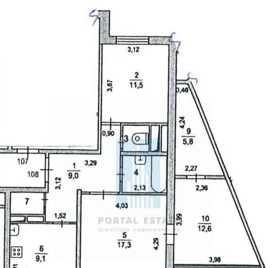 2-комн. квартира, 54 м2, 12/18 эт. Подольск