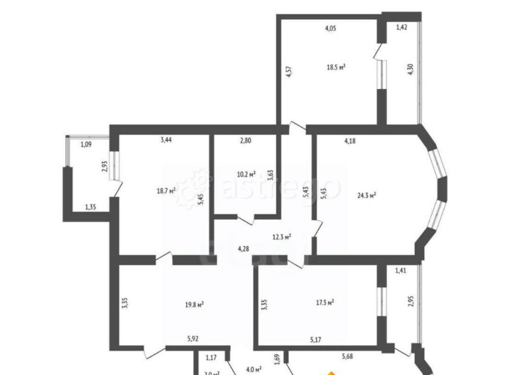 4-комн. квартира, 174.8 м2, 2/5 эт. Благовещенск - изображение 3