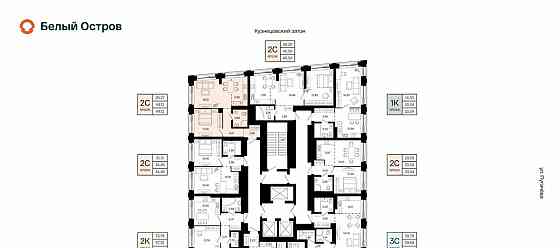 2-комн. квартира, 44.12 м2, 10/31 эт. Уфа