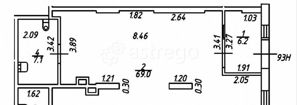 Свободного назначения, 87 м2 Санкт-Петербург - изображение 2