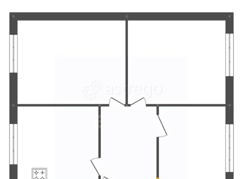 3-комн. квартира, 73.6 м2, 1/2 эт. Белогорск - изображение 1