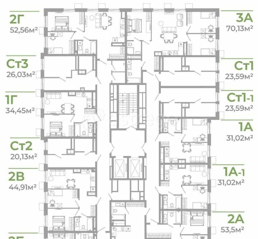 Студия, 23.48 м2, 2/18 эт. Астрахань - изображение 6