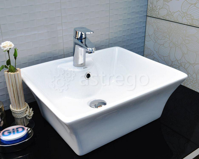 Раковина на столешницу Cerama LUX 9108 (49х41х19) Красноярск - изображение 1