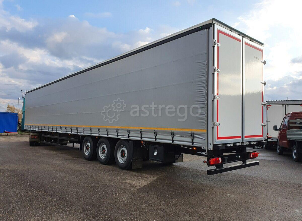 Шторный полуприцеп Нефаз 93341-300200-08 без Бортов с подъемной осью, оси SAF Краснодар - изображение 1