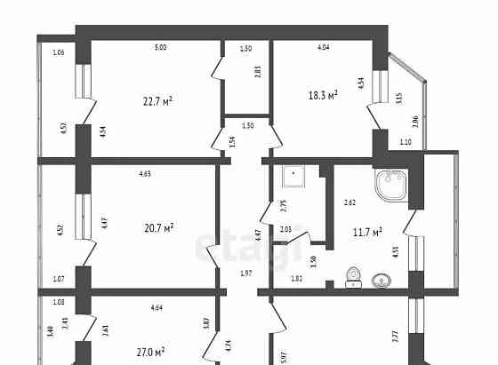 4-комн. квартира, 176.5 м2, 2/5 эт. Красноярск