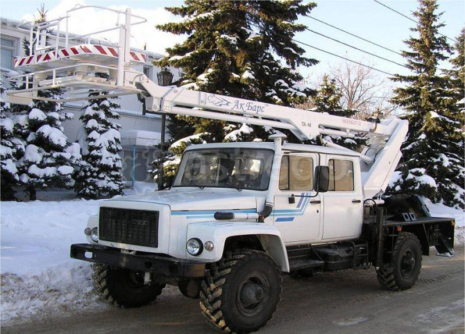 Автовышка ТА-14 на шасси ГАЗон НЕКСТ С42А43 с двухрядной кабиной, семь мест Самара - изображение 1