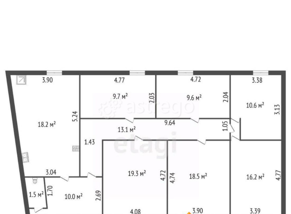 6-комн. квартира, 126.7 м2, 5/5 эт. Санкт-Петербург - изображение 3