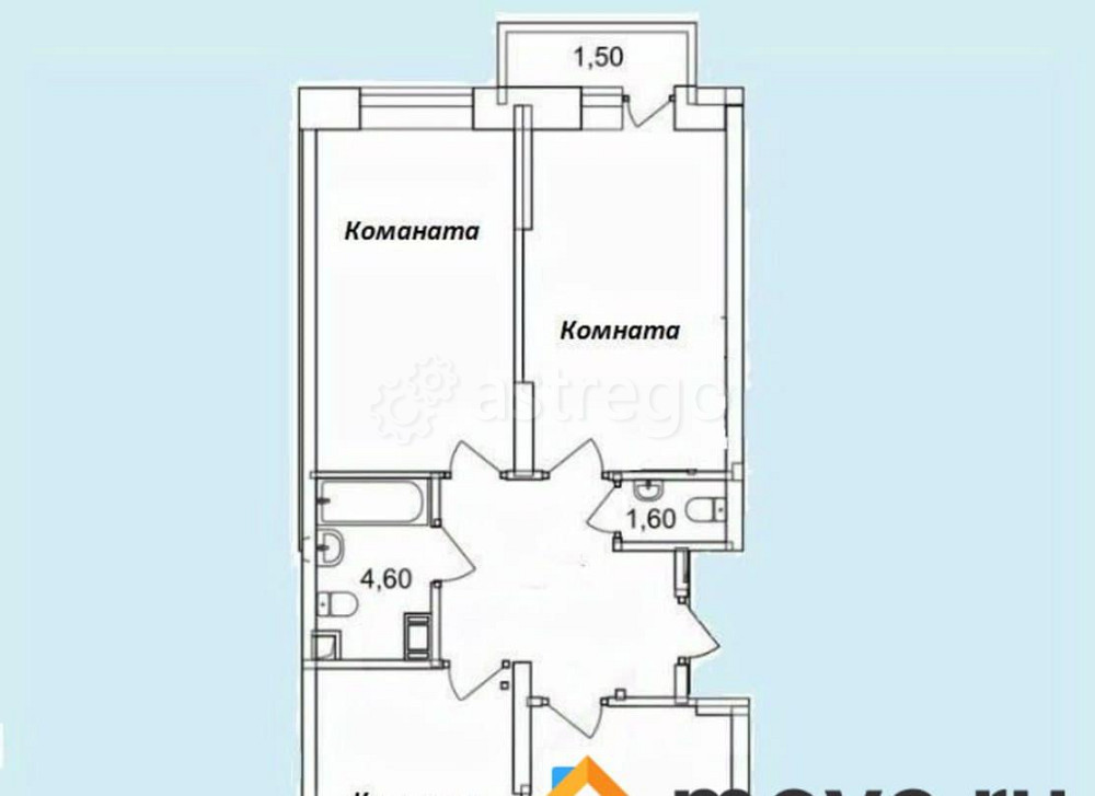 3-комн. квартира, 77.6 м2, 16/18 эт. Люберцы - изображение 7