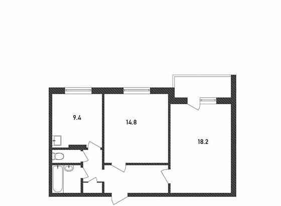 2-комн. квартира, 56 м2, 7/17 эт. Москва