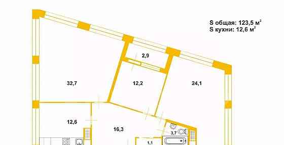4-комн. квартира, 123.4 м2, 10/21 эт. Санкт-Петербург