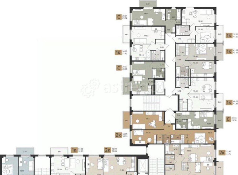 Студия, 31.74 м2, 3/5 эт. Северодвинск - изображение 6