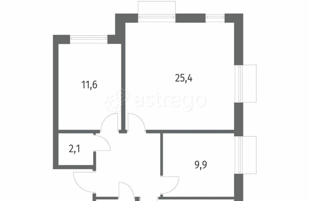 3-комн. квартира, 76.2 м2, 3/12 эт. Санкт-Петербург - изображение 1