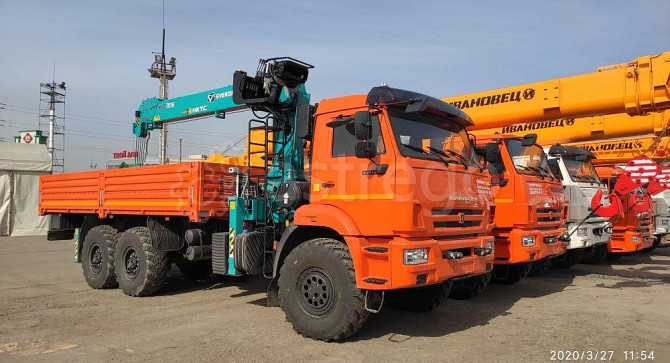Кран-манипулятор Palfinger ИТ 150 на шасси КАМАЗ 43118 бортовой Москва - изображение 1