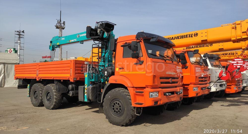 Кран-манипулятор Palfinger ИТ 150 на шасси КАМАЗ 43118 бортовой Москва - изображение 1