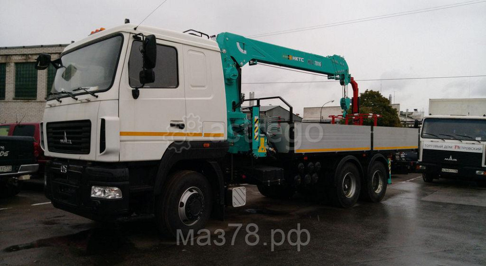 Бортовой автомобиль МАЗ 6312C5 с краноманипуляторной установкой HKTC HLC-7016L Санкт-Петербург - изображение 1