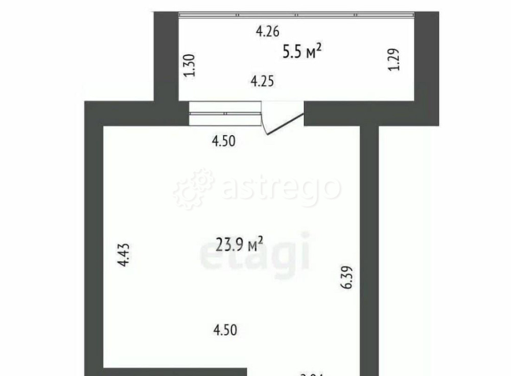 Студия, 23.8 м2, 2/10 эт. Стерлитамак - изображение 3