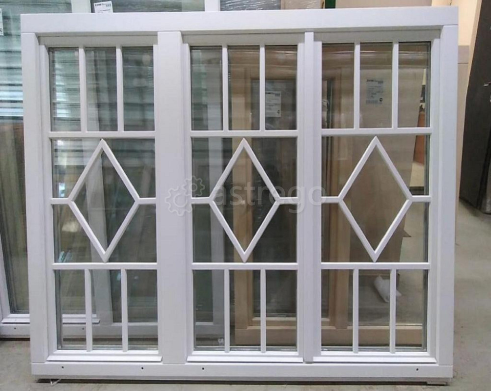 Окно деревянное со стеклопакетом 2000х2000 мм Москва - изображение 1