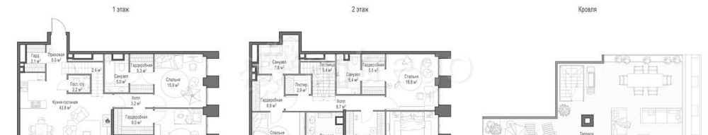 5-комн. квартира, 232.9 м2, 22/23 эт. Москва - изображение 7