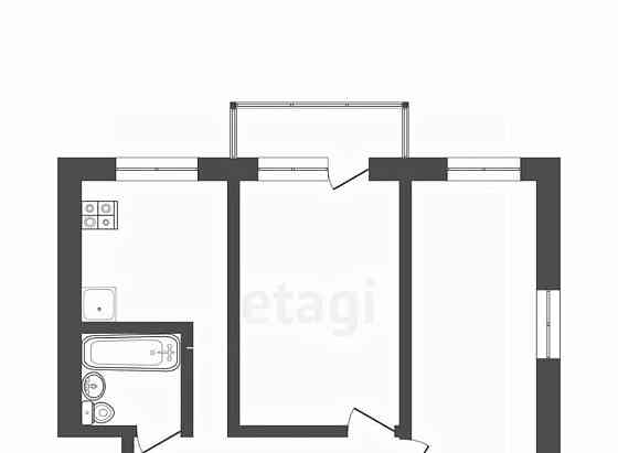 2-комн. квартира, 41.1 м2, 4/4 эт. Новодвинск