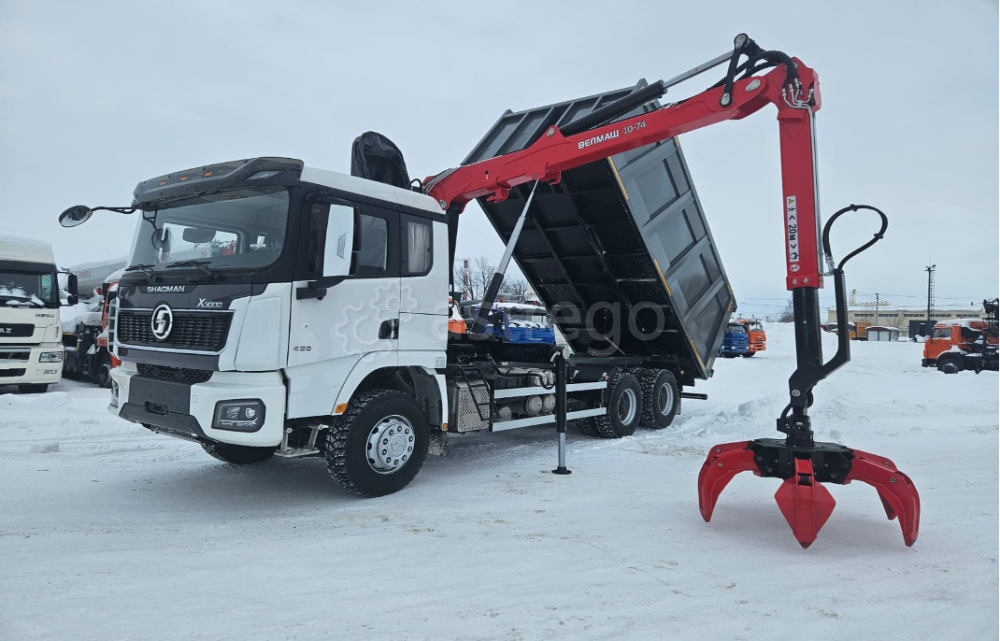 Ломовоз Shacman с гидроманипулятором ВЕЛМАШ VM10L74, 6х6, 430 л.с. Екатеринбург - изображение 1